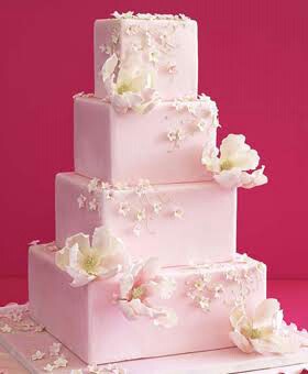 A Pink Wedding Cake